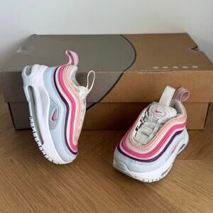 Nike Air Max 97 ‘Pinksicle/Summit White Toddler Sneakers- SZ 5 C